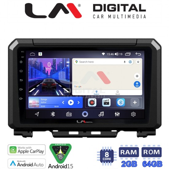 LM Digital - LM ZW8570 GPS Οθόνη OEM Multimedia Αυτοκινήτου για SUZUKI JIMNY 2018> (CarPlay/AndroidAuto/BT/GPS/WIFI)