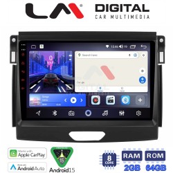 LM Digital - LM ZW8574 GPS Οθόνη OEM Multimedia Αυτοκινήτου για Ford Ranger 2015 > 2020 (CarPlay/AndroidAuto/BT/GPS/WIFI)