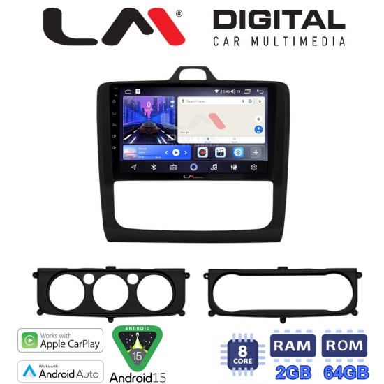 LM Digital - LM ZW8329B GPS Οθόνη OEM Multimedia Αυτοκινήτου για Ford Focus 2004 > 2012 (CarPlay/AndroidAuto/BT/GPS/WIFI)