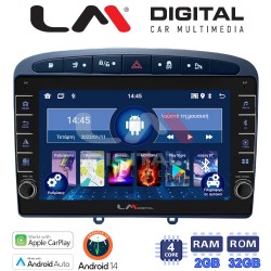 LM Digital - LM ZG4083G GPS Οθόνη OEM Multimedia Αυτοκινήτου για Peugeot 308 2007 > 2012 (CarPlay/AndroidAuto/BT/GPS/WIFI/GPRS)