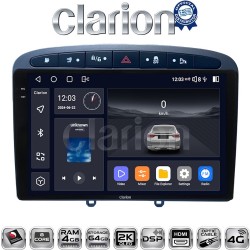 CLARION GL74083G Οθόνη OEM Multimedia Αυτοκινήτου για Peugeot 308 2007 > 2012 (CarPlay/AndroidAuto/BT/GPS/WIFI/GPRS)