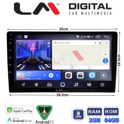 LM Digital - LM W8910 GPS Οθόνη universal τύπου tablet με 8core 2GB/64GB και IPS οθόνη