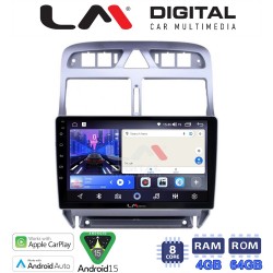 LM Digital - LM ZK8017 GPS Οθόνη OEM Multimedia Αυτοκινήτου για PEUGEOT 307 2001 > 2008 (CarPlay/AndroidAuto/BT/GPS/WIFI)