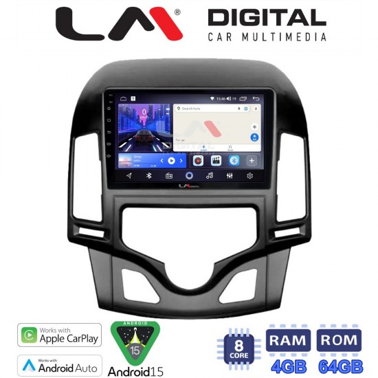 LM Digital - LM ZK8043CL GPS Οθόνη OEM Multimedia Αυτοκινήτου για HYUNDAI i30 2007-2012 (CarPlay/AndroidAuto/BT/GPS/WIFI)