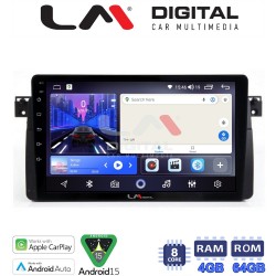 LM Digital - LM ZK8052 GPS Οθόνη OEM Multimedia Αυτοκινήτου για BMW Σειρά 3 (E46) 1998>2005 (CarPlay/AndroidAuto/BT/GPS/WIFI)