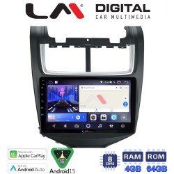 LM Digital - LM ZK8108 GPS Οθόνη OEM Multimedia Αυτοκινήτου για Chevrolet Aveo 2014>2017 (CarPlay/AndroidAuto/BT/GPS/WIFI)