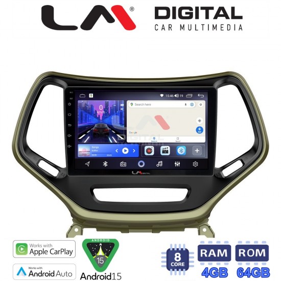 LM Digital - LM ZK8119 GPS Οθόνη OEM Multimedia Αυτοκινήτου για JEEP CHEROKEE 2014> (CarPlay/AndroidAuto/BT/GPS/WIFI)