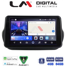 LM Digital - LM ZK8195 GPS Οθόνη OEM Multimedia Αυτοκινήτου για Fiorino, Citroen, Nemo, Bipper (CarPlay/AndroidAuto/BT/GPS/WIFI)