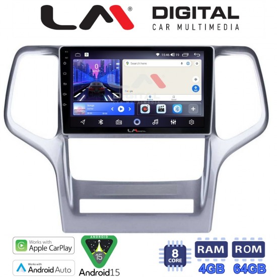 LM Digital - LM ZK8234 GPS Οθόνη OEM Multimedia Αυτοκινήτου για Jeep Gran Cherokee 2011 > 2013 (CarPlay/AndroidAuto/BT/GPS/WIFI)