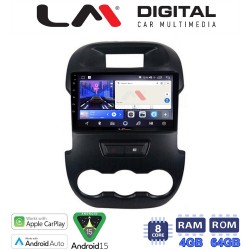 LM Digital - LM ZK8245 GPS Οθόνη OEM Multimedia Αυτοκινήτου για FORD RANGER 2011> 2015 (CarPlay/AndroidAuto/BT/GPS/WIFI)