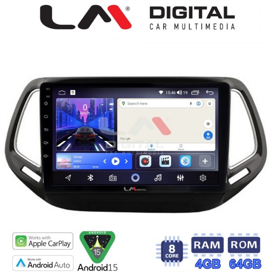 LM Digital - LM ZK8253 GPS Οθόνη OEM Multimedia Αυτοκινήτου για JEEP COMPASS 2017> (CarPlay/AndroidAuto/BT/GPS/WIFI)