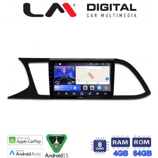 LM Digital - LM ZK8306 GPS Οθόνη OEM Multimedia Αυτοκινήτου για SEAT LEON 2012> (CarPlay/AndroidAuto/BT/GPS/WIFI)