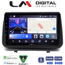 LM Digital - LM ZK8319 GPS Οθόνη OEM Multimedia Αυτοκινήτου για Renault Clio III 2005 > 2011 (CarPlay/AndroidAuto/BT/GPS/WIFI)