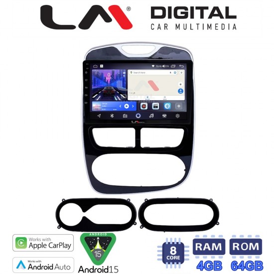 LM Digital - LM ZK8320 GPS Οθόνη OEM Multimedia Αυτοκινήτου για RENAULT CLIO 2012 > 2015 (CarPlay/AndroidAuto/BT/GPS/WIFI)