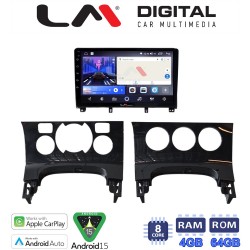 LM Digital - LM ZK8323 GPS Οθόνη OEM Multimedia Αυτοκινήτου για PEUGEOT 3008 2009>2016 & 206 2002>2006 (CarPlay/AndroidAuto/BT/GPS/WIFI)