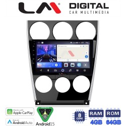 LM Digital - LM ZK8436 GPS Οθόνη OEM Multimedia Αυτοκινήτου για MAZDA 6 facelift 2005>2008 (CarPlay/AndroidAuto/BT/GPS/WIFI)