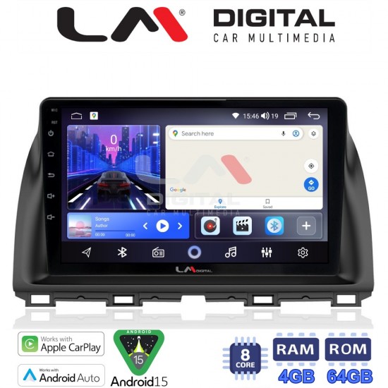 LM Digital - LM ZK8438 GPS Οθόνη OEM Multimedia Αυτοκινήτου για MAZDA CX5 2013>2017 (CarPlay/AndroidAuto/BT/GPS/WIFI)
