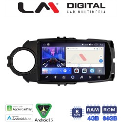 LM Digital - LM ZK8454B GPS Οθόνη OEM Multimedia Αυτοκινήτου για Toyota Yaris 2015 > 2019 (CarPlay/AndroidAuto/BT/GPS/WIFI)