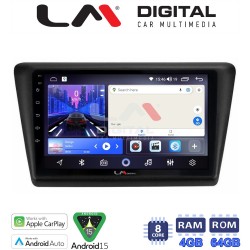 LM Digital - LM ZK8487 GPS Οθόνη OEM Multimedia Αυτοκινήτου για Skoda Rapid 2013-2017 (CarPlay/AndroidAuto/BT/GPS/WIFI)
