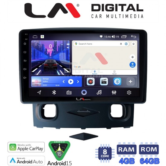 LM Digital - LM ZK8553 GPS Οθόνη OEM Multimedia Αυτοκινήτου για Ford Kuga 2008 > 2013 (CarPlay/AndroidAuto/BT/GPS/WIFI)