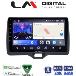 LM Digital - LM ZK8554H GPS Οθόνη OEM Multimedia Αυτοκινήτου για Toyota Yaris 2020 > 2023 (CarPlay/AndroidAuto/BT/GPS/WIFI)