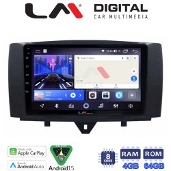 LM Digital - LM ZK8587 GPS Οθόνη OEM Multimedia Αυτοκινήτου για SMART ForTwo 2011> 2015 (CarPlay/AndroidAuto/BT/GPS/WIFI)