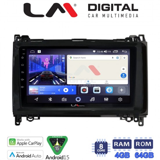 LM Digital - LM ZK8668 GPS Οθόνη OEM Multimedia Αυτοκινήτου για MERCEDES A(W169),B(W245) - SPRINTER - VITO (CarPlay/AndroidAuto/BT/GPS/WIFI)