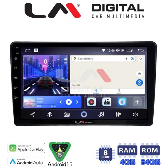 LM Digital - LM ZK8715 GPS Οθόνη OEM Multimedia Αυτοκινήτου για Nissan Navara D40 2006 > 2016 clima (CarPlay/AndroidAuto/BT/GPS/WIFI)
