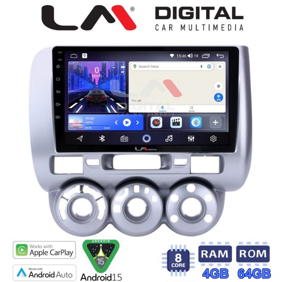 LM Digital - LM ZK8730 GPS Οθόνη OEM Multimedia Αυτοκινήτου για HONDA JAZZ 2002>2009 (CarPlay/AndroidAuto/BT/GPS/WIFI)
