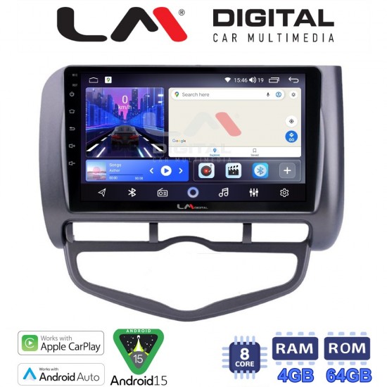 LM Digital - LM ZK8731 GPS Οθόνη OEM Multimedia Αυτοκινήτου για Honda Jazz 2003 - 2008 (CarPlay/AndroidAuto/BT/GPS/WIFI)