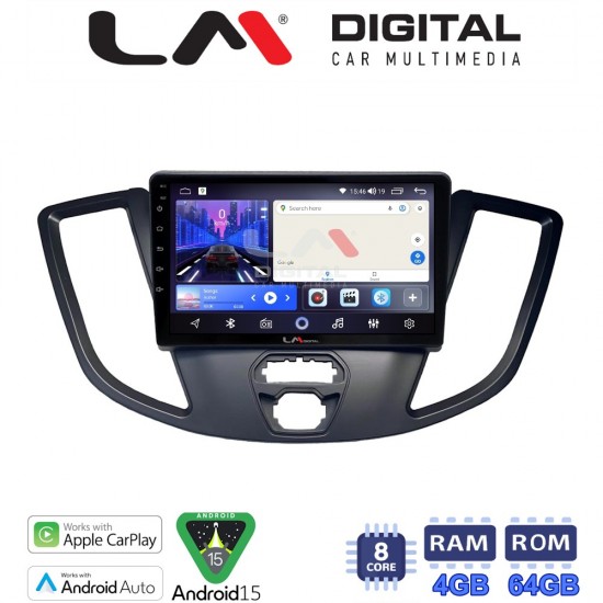 LM Digital - LM ZK8758 GPS Οθόνη OEM Multimedia Αυτοκινήτου για Ford Transit 2013 > 2018 (CarPlay/AndroidAuto/BT/GPS/WIFI)
