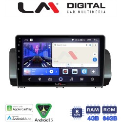 LM Digital - LM ZK8777 GPS Οθόνη OEM Multimedia Αυτοκινήτου για Dacia Logan, Duster, Santero 2021 Facelift (CarPlay/AndroidAuto/BT/GPS/WIFI)