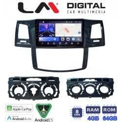 LM Digital - LM ZK8821 GPS Οθόνη OEM Multimedia Αυτοκινήτου για TOYOTA HILUX 2005>2016 (CarPlay/AndroidAuto/BT/GPS/WIFI)