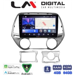 LM Digital - LM ZK8839 GPS Οθόνη OEM Multimedia Αυτοκινήτου για HYUNDAI i20 2008>2013 (CarPlay/AndroidAuto/BT/GPS/WIFI)