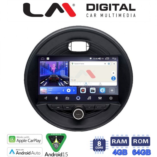 LM Digital - LM ZK8845 GPS Οθόνη OEM Multimedia Αυτοκινήτου για Mini Cooper & Clubman 2015> (CarPlay/AndroidAuto/BT/GPS/WIFI)