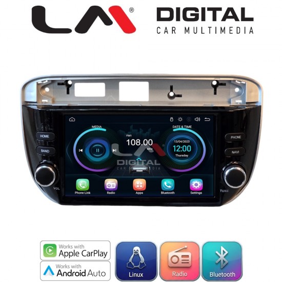 LM Digital - LM LX264 Οθόνη OEM Multimedia Αυτοκινήτου για Fiat Grande Punto 2012 > (CarPlay/AndroidAuto/BT/WIFI) Linux OS