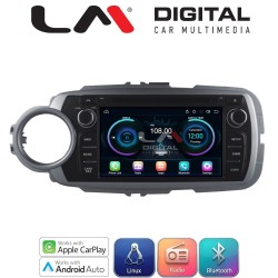 LM Digital - LM LX146 Οθόνη OEM Multimedia Αυτοκινήτου για Toyota Yaris 2012 > 2015 (CarPlay/AndroidAuto/BT/WIFI) Linux OS