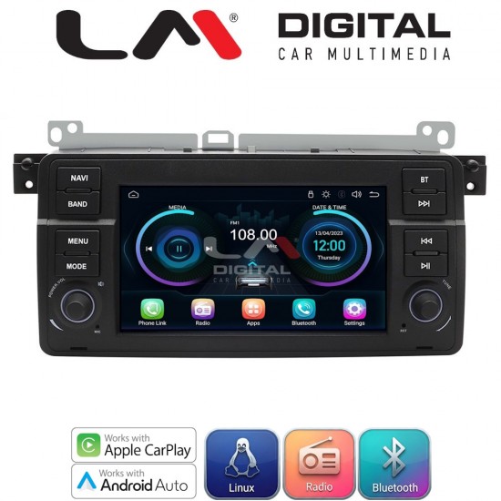 LM Digital - LM LX052 Οθόνη OEM Multimedia Αυτοκινήτου για BMW Σειρά 3 (E46) 1998 > 2005 (CarPlay/AndroidAuto/BT/WIFI) Linux OS