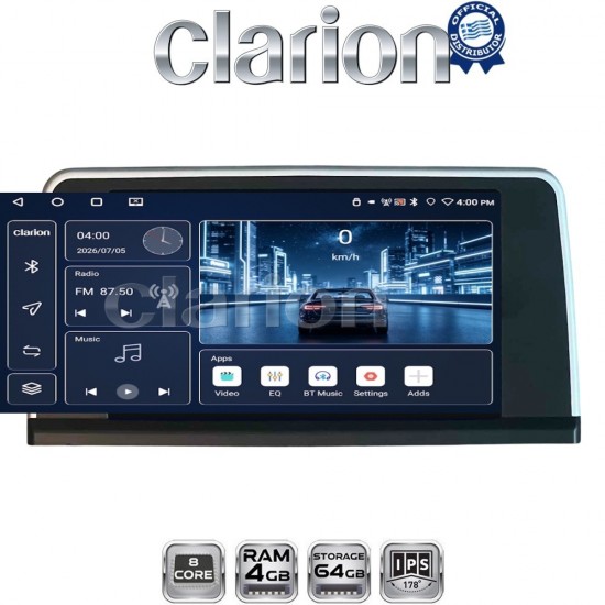 CLARION GL52350 Οθόνη OEM Multimedia Αυτοκινήτου για 9 (CarPlay/AndroidAuto/BT/GPS/WIFI)