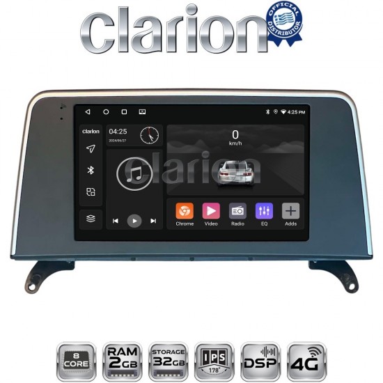 CLARION GL71397C Οθόνη OEM Multimedia Αυτοκινήτου για BMW X5 (E70) & X6 (E72) με συστημα CCC (CarPlay/AndroidAuto/BT/GPS/WIFI)
