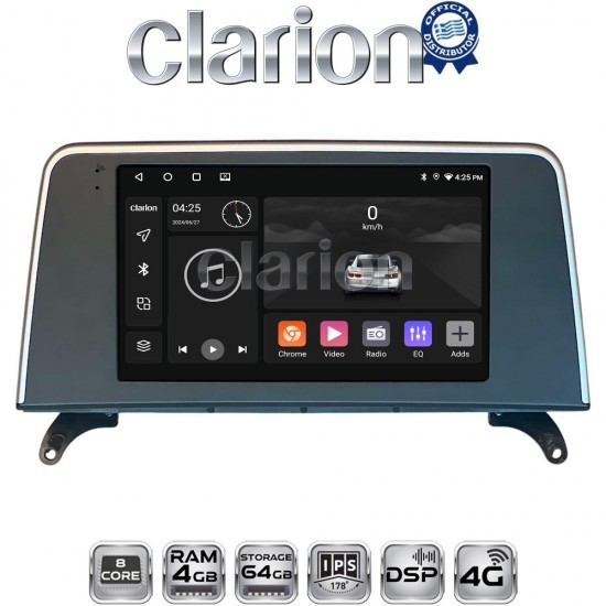 CLARION GL72397C Οθόνη OEM Multimedia Αυτοκινήτου για BMW X5 (E70) & X6 (E72) με συστημα CCC (CarPlay/AndroidAuto/BT/GPS/WIFI/GPRS)