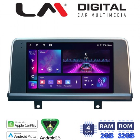 LM Digital - LM ZA4497N GPS Οθόνη OEM Multimedia Αυτοκινήτου για BMW X5 (F15) & X6 (F16) με συστημα ΝΒΤ (CarPlay/AndroidAuto/BT/GPS/WIFI)