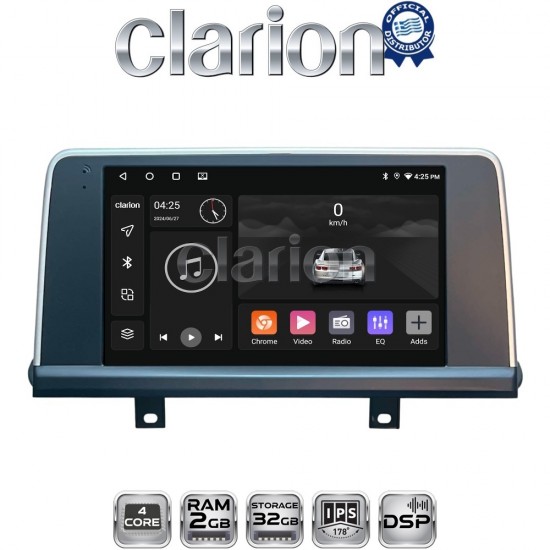 CLARION GL31497N Οθόνη OEM Multimedia Αυτοκινήτου για BMW X5 (F15) & X6 (F16) με συστημα ΝΒΤ (CarPlay/AndroidAuto/BT/GPS/WIFI)