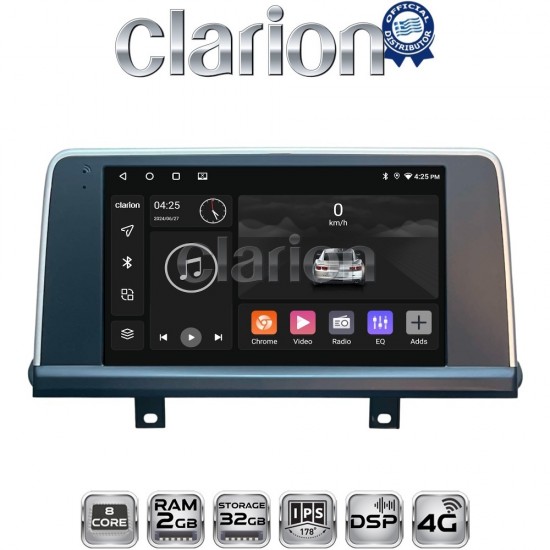 CLARION GL71497N Οθόνη OEM Multimedia Αυτοκινήτου για BMW X5 (F15) & X6 (F16) με συστημα ΝΒΤ (CarPlay/AndroidAuto/BT/GPS/WIFI)