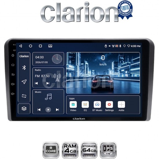 CLARION GL53415 Οθόνη OEM Multimedia Αυτοκινήτου για 9 (CarPlay/AndroidAuto/BT/GPS/WIFI/GPRS)