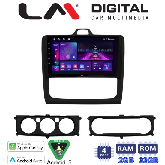 LM Digital - LM ZA4329B GPS Οθόνη OEM Multimedia Αυτοκινήτου για Ford Focus 2004 > 2012 (CarPlay/AndroidAuto/BT/GPS/WIFI)