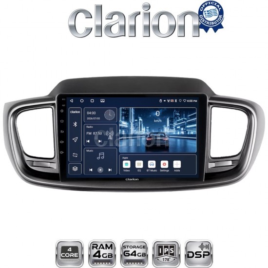 CLARION GL32224 Οθόνη OEM Multimedia Αυτοκινήτου για Kia Sorento 2013 > 2020 (CarPlay/AndroidAuto/BT/GPS/WIFI/GPRS)
