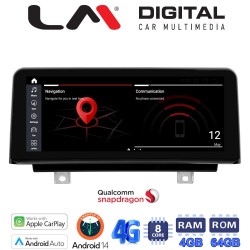 LM Digital - LM JFK350 B4 NBT Οθόνη OEM Multimedia Αυτοκινήτου για BMW S.3 (F30/F31/F34/F35 (2013-2016) & Series 4 - F32/F33/F36 (2013-2016) με εργοστασιακό σύστημα NBT (CarPlay/AndroidAuto/BT/GPS/WIFI/GPRS)