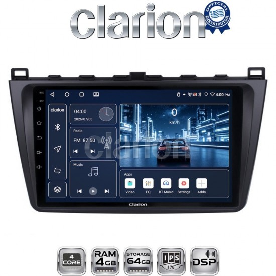 CLARION GL32012 Οθόνη OEM Multimedia Αυτοκινήτου για Mazda 6 2008 > 2012 (CarPlay/AndroidAuto/BT/GPS/WIFI/GPRS)