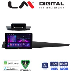 LM Digital - LM ZA4348 GPS Οθόνη OEM Multimedia Αυτοκινήτου για Renault Laguna 3 2008 > 2015 (CarPlay/AndroidAuto/BT/GPS/WIFI)